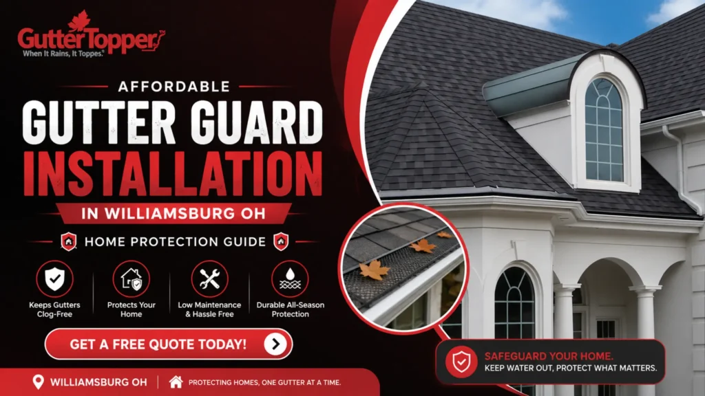 Affordable Gutter Guard Installation in Williamsburg OH