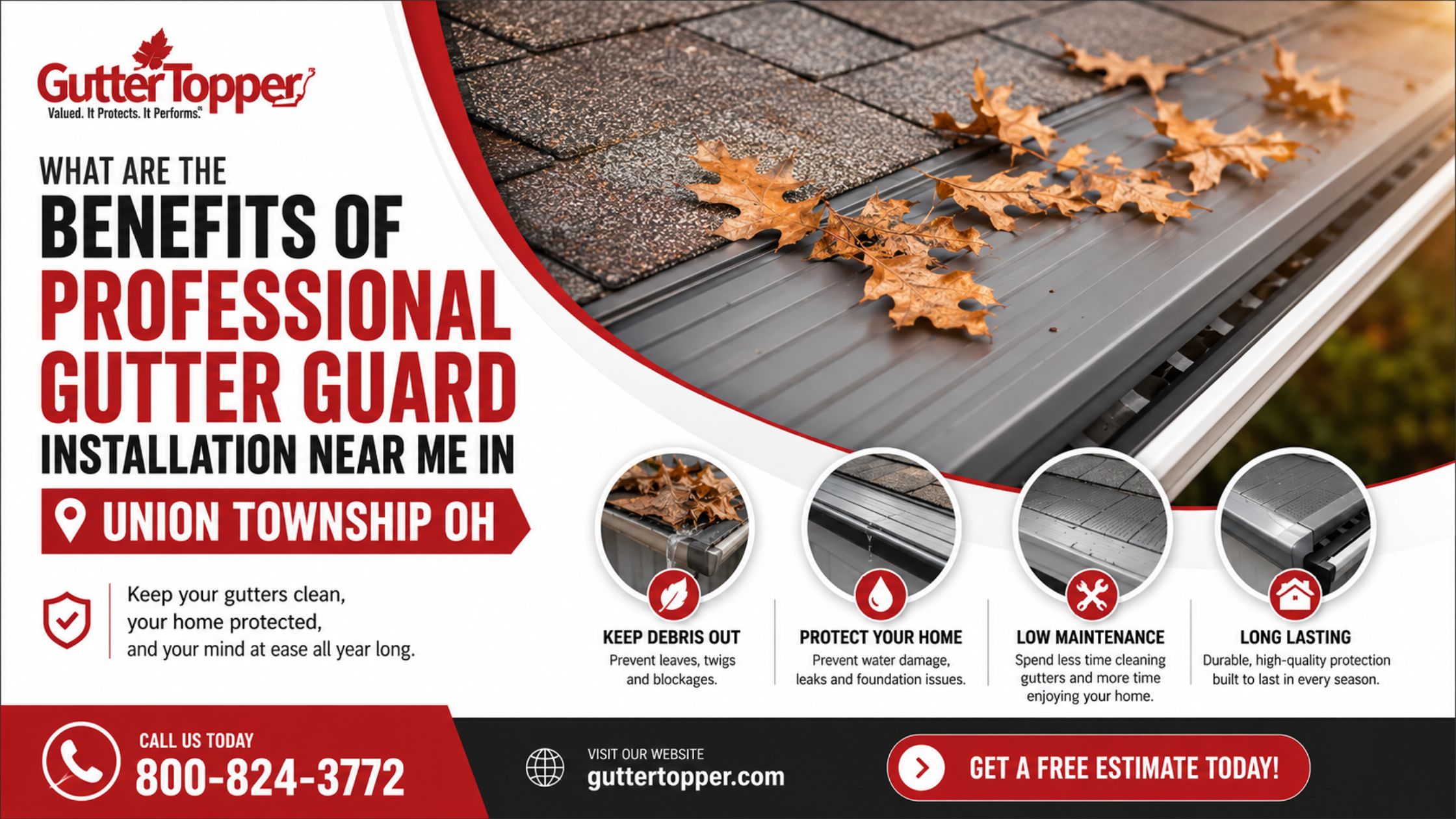 What Are the Benefits of Professional Gutter Guard Installation Near Me in Union Township OH?